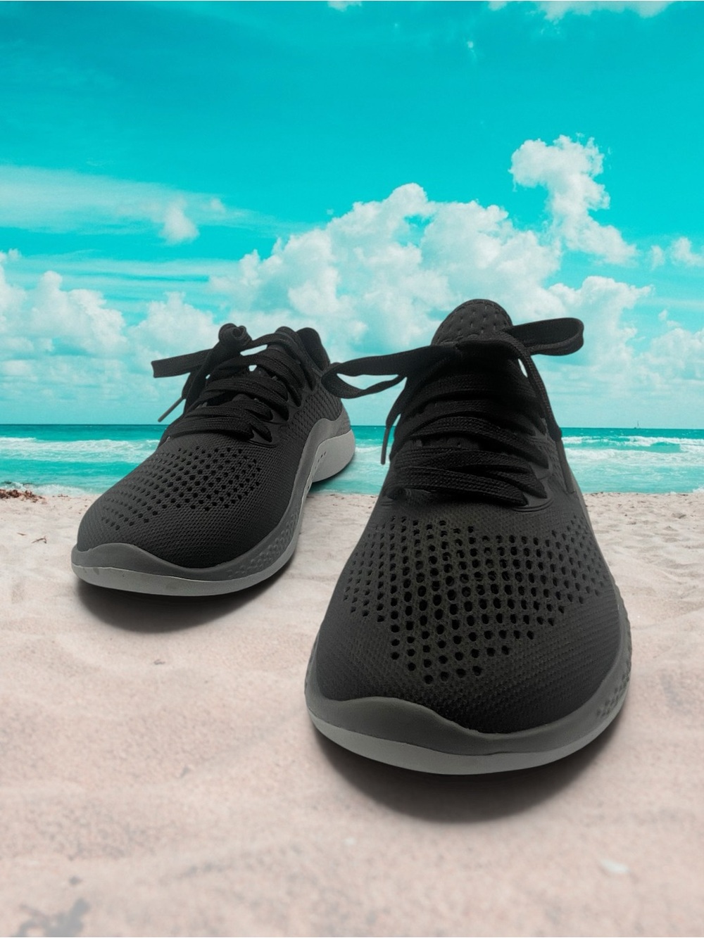 CROCS LiteRide 360 Pacer Sneakers Black Slate Gray 206705 Women's Size 9 - Picture 3 of 15